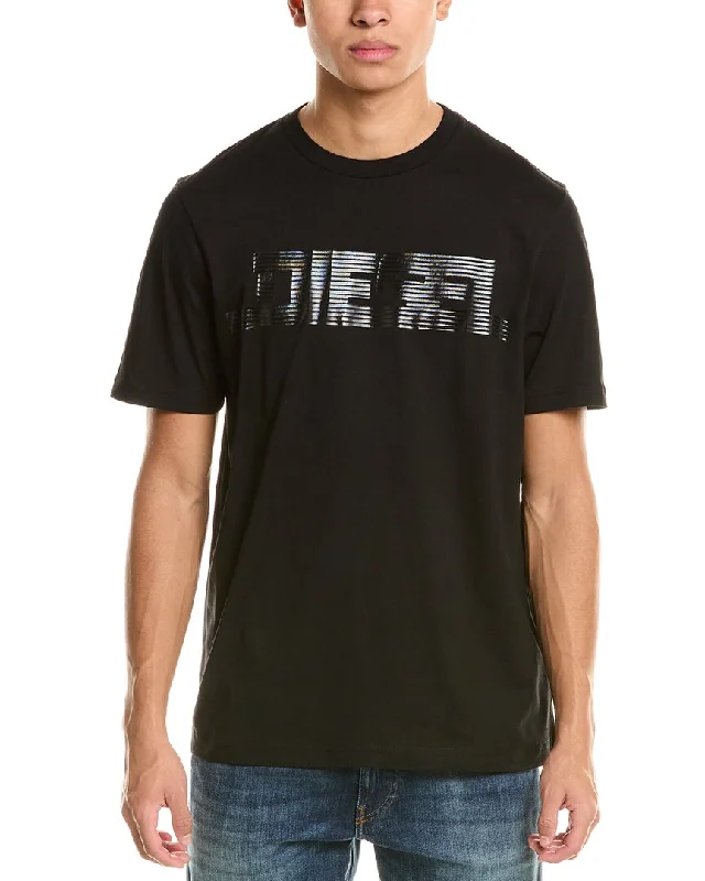 Men's polo t - shirts with a contrast collar for a preppy lookDiesel Just T-Shirt