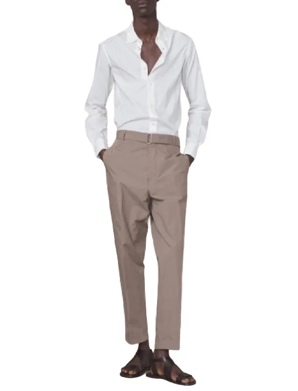 Men's lightweight performance t - shirts for running marathonsEloi Cotton Poplin Shirt In Ecru