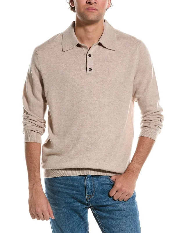 Men's organic cotton crew - neck t - shirts for everyday comfortForte Polo Cashmere Sweater