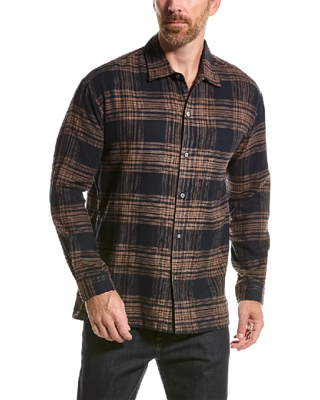 Men's slim - fit graphic t - shirts with vintage rock band printsFRAME Denim Relaxed Shirt