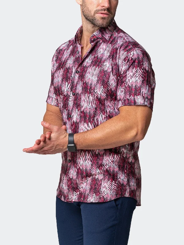 Men's distressed denim - look t - shirts with a rugged appealGalileo Puddle Red