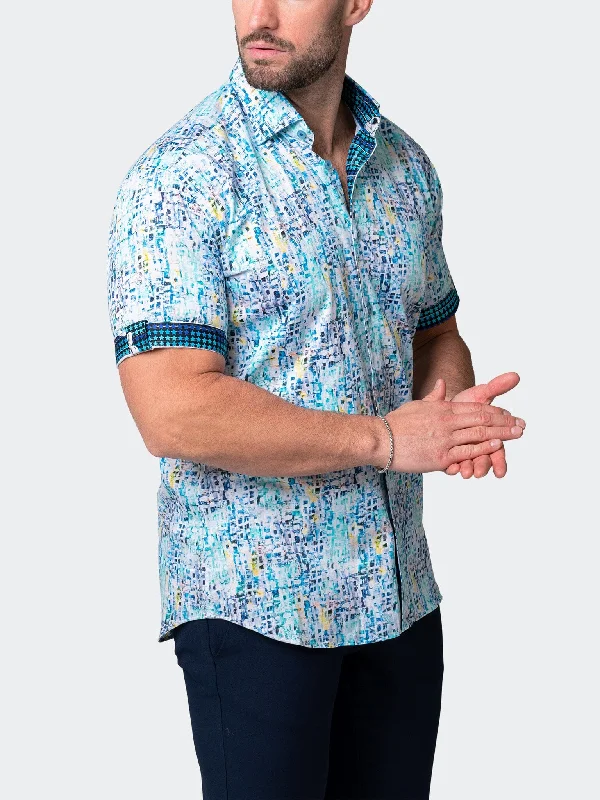 Men's tie - dye t - shirts with a bohemian styleGalileo Remy Blue