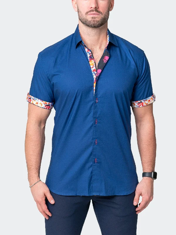 Men's eco - friendly recycled t - shirts for sustainable fashion choicesGalileo Shiny Blue