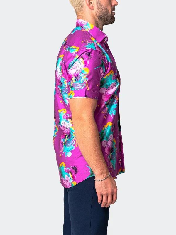 Men's eco - friendly recycled t - shirts for sustainable fashion choicesGalileo SkullGift Pink
