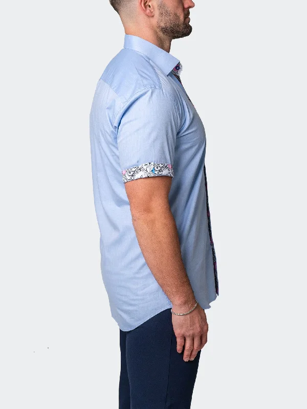 Men's v - neck muscle t - shirts for a body - building aestheticGalileo Washed Blue