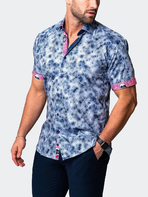Men's antimicrobial t - shirts for odor - free freshness during travelGalileo Wave Blue