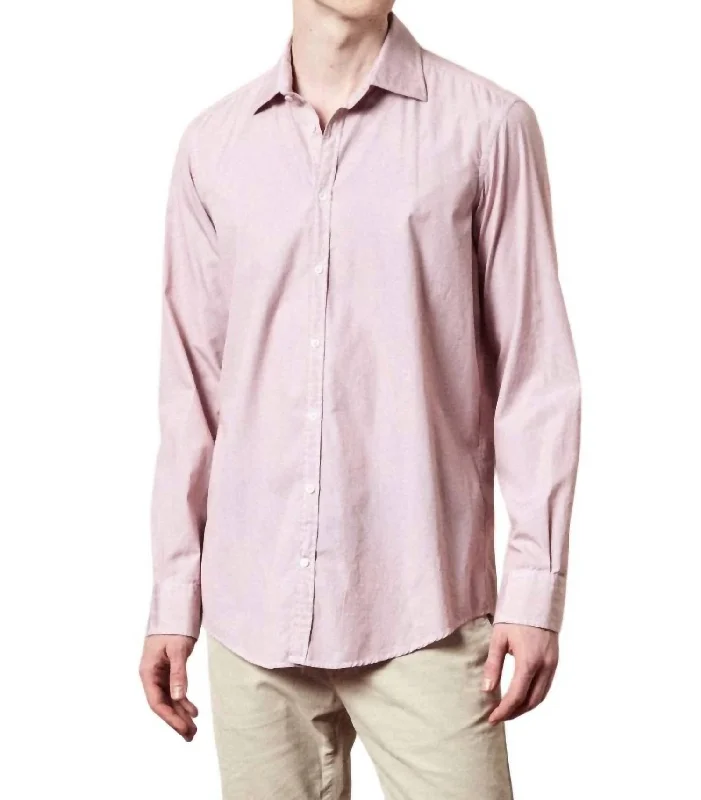 Men's thermal t - shirts with a high - neck design for cold weatherGenova Shirt In Calce Red Stripe