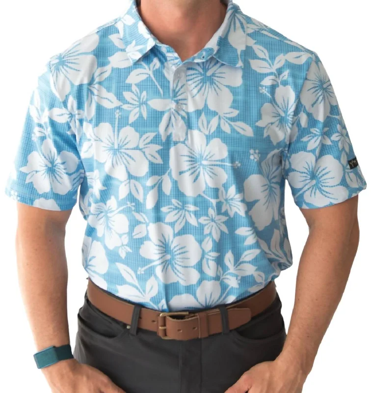Men's plus - size pocket t - shirts with a classic lookGolf Polo In Kahakai Polū