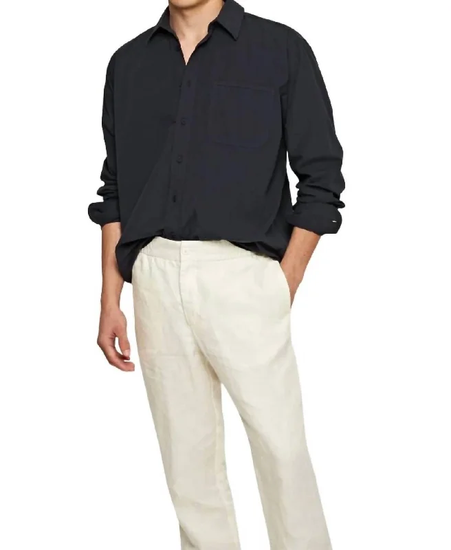 Men's ribbed t - shirts with a textured finish for added styleGrassmoor Shirt In Night Iris