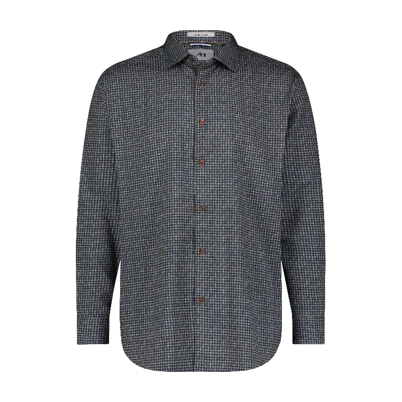 Men's plus - size pocket t - shirts with a classic lookHerringbone Printed Shirt