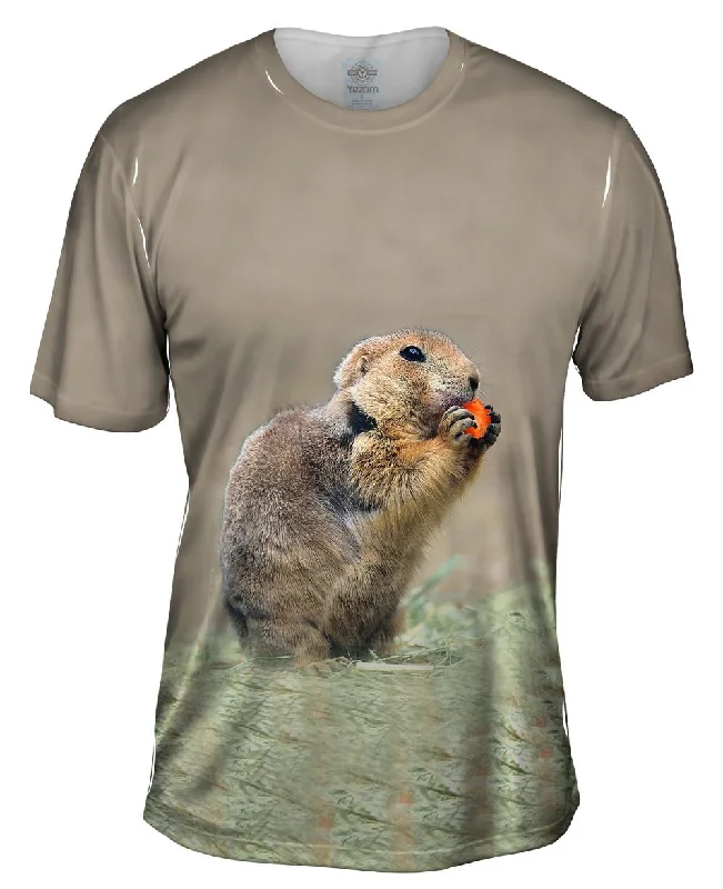 Men's thermal t - shirts with a high - neck design for cold weatherHungry Prairie Dog Men's thermal t - shirts with a high - neck design for cold weatherHungry Prairie Dog