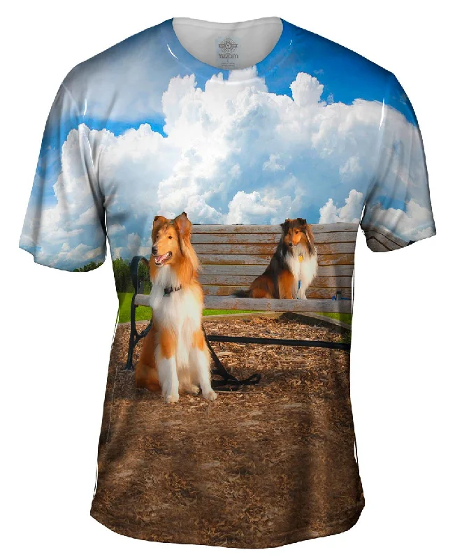 Men's UV - protection t - shirts for outdoor activities in the sunI Love The Park Shelties Men's UV - protection t - shirts for outdoor activities in the sunI Love The Park Shelties