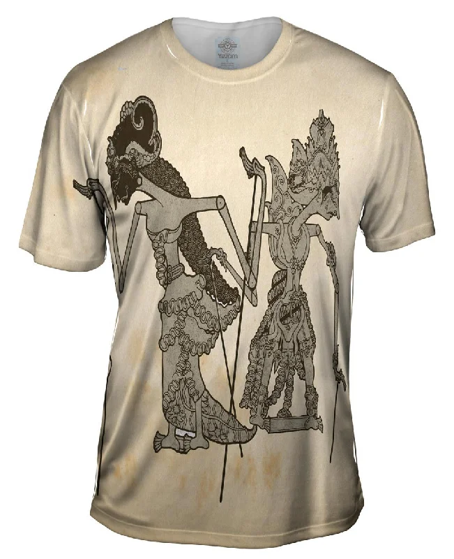 Men's thermal t - shirts with a high - neck design for cold weatherIndia - "Rama And Sinta"
