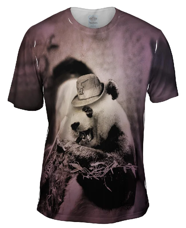 Men's eco - friendly recycled t - shirts for sustainable fashion choicesItalian Panda Men's eco - friendly recycled t - shirts for sustainable fashion choicesItalian Panda
