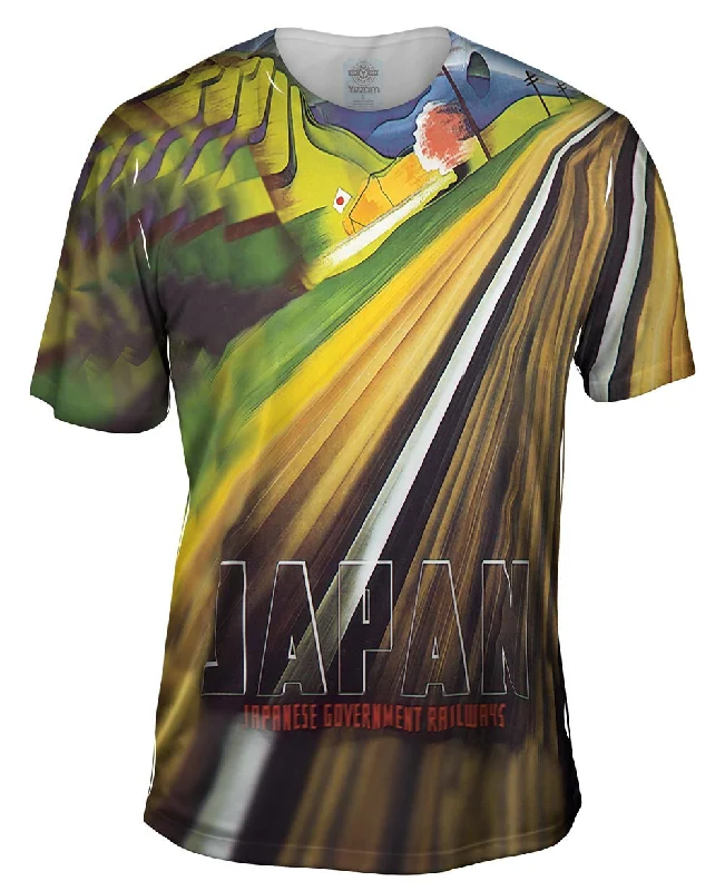Men's eco - friendly recycled t - shirts for sustainable fashion choicesJapan Government Railways 043 Men's eco - friendly recycled t - shirts for sustainable fashion choicesJapan Government Railways 043