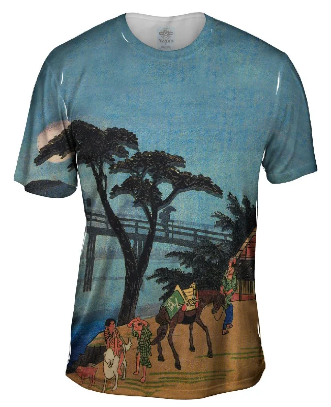 Men's slim - fit graphic t - shirts with vintage rock band printsJapan -"Print Donkey" Men's slim - fit graphic t - shirts with vintage rock band printsJapan -"Print Donkey"