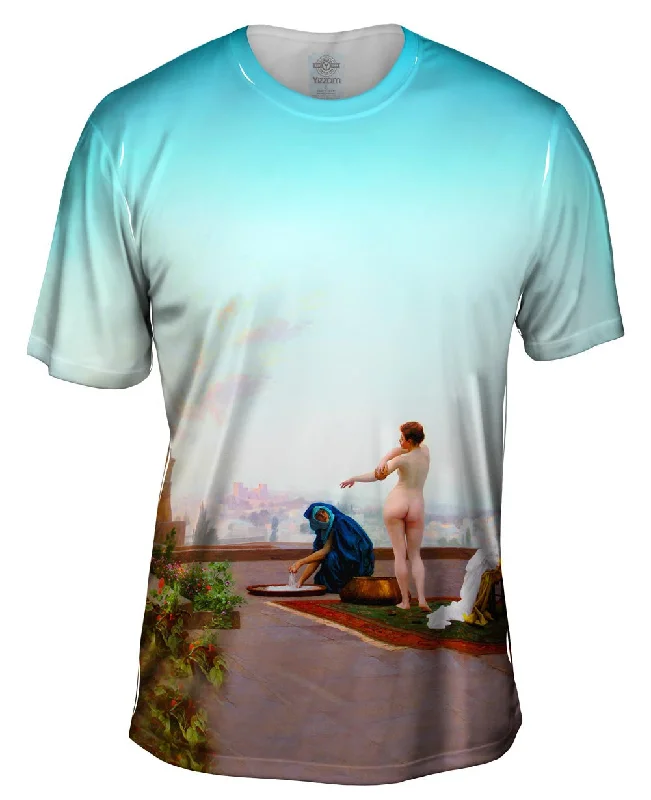 Men's UV - protection t - shirts for outdoor activities in the sunJean-Leon Gerome - "Bethsabee" (1889) Men's UV - protection t - shirts for outdoor activities in the sunJean-Leon Gerome - "Bethsabee" (1889)