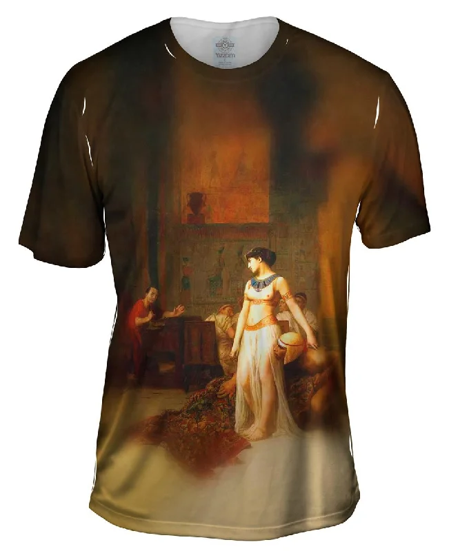 Men's printed Hawaiian t - shirts for tropical vacationsJean-Leon Gerome - "Cleopatra And Caesar" (1866) Men's printed Hawaiian t - shirts for tropical vacationsJean-Leon Gerome - "Cleopatra And Caesar" (1866)