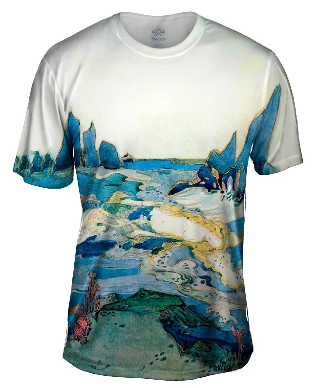 Men's ribbed t - shirts with a textured finish for added styleJessie M King - "The Fisherman" Men's ribbed t - shirts with a textured finish for added styleJessie M King - "The Fisherman"