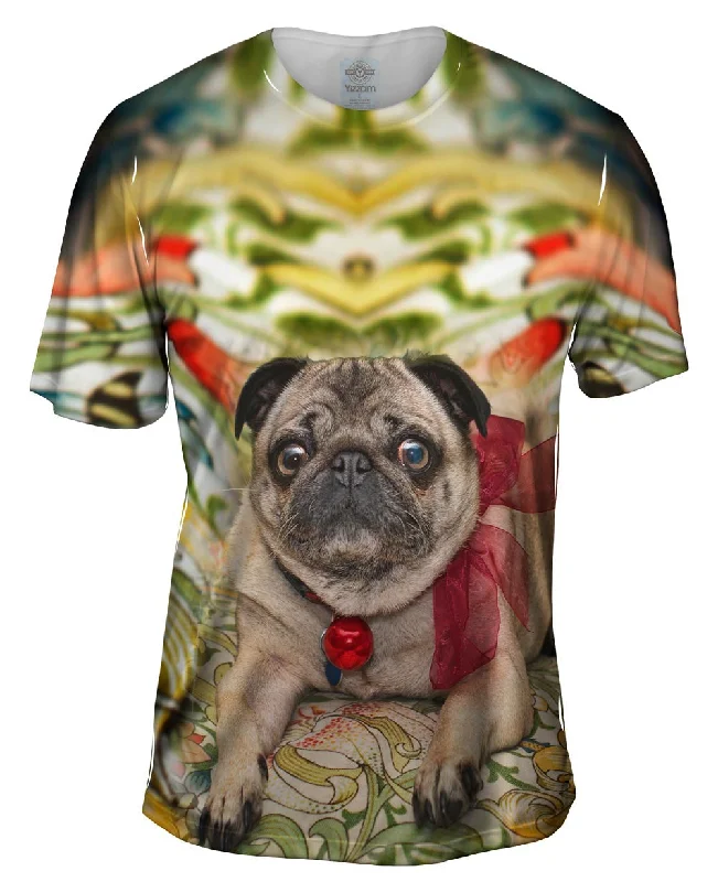 Men's lightweight performance t - shirts for running marathonsJingle Bells Christmas Pug Men's lightweight performance t - shirts for running marathonsJingle Bells Christmas Pug