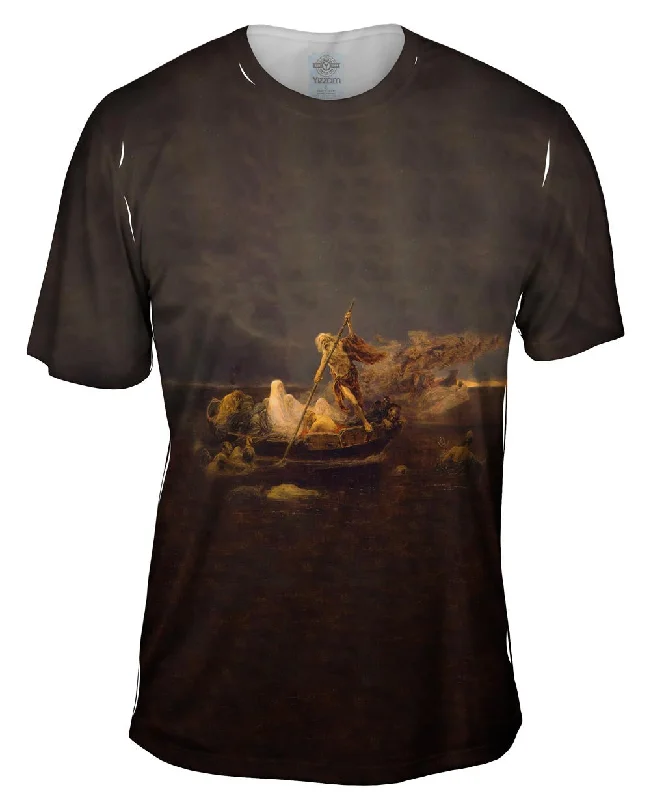 Men's v - neck muscle t - shirts for a body - building aestheticJose Benlliure and Gil - "La Barca de Caronte" (1919) Men's v - neck muscle t - shirts for a body - building aestheticJose Benlliure and Gil - "La Barca de Caronte" (1919)