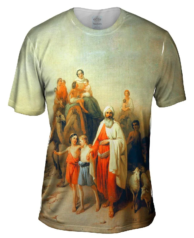 Men's polo t - shirts with a contrast collar for a preppy lookJozsef Molnar - "Abrahams Journey" (1880) Men's polo t - shirts with a contrast collar for a preppy lookJozsef Molnar - "Abrahams Journey" (1880)