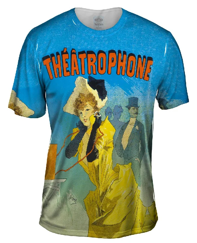 Men's lightweight performance t - shirts for running marathonsJules Cheret Theatrophone Men's lightweight performance t - shirts for running marathonsJules Cheret Theatrophone