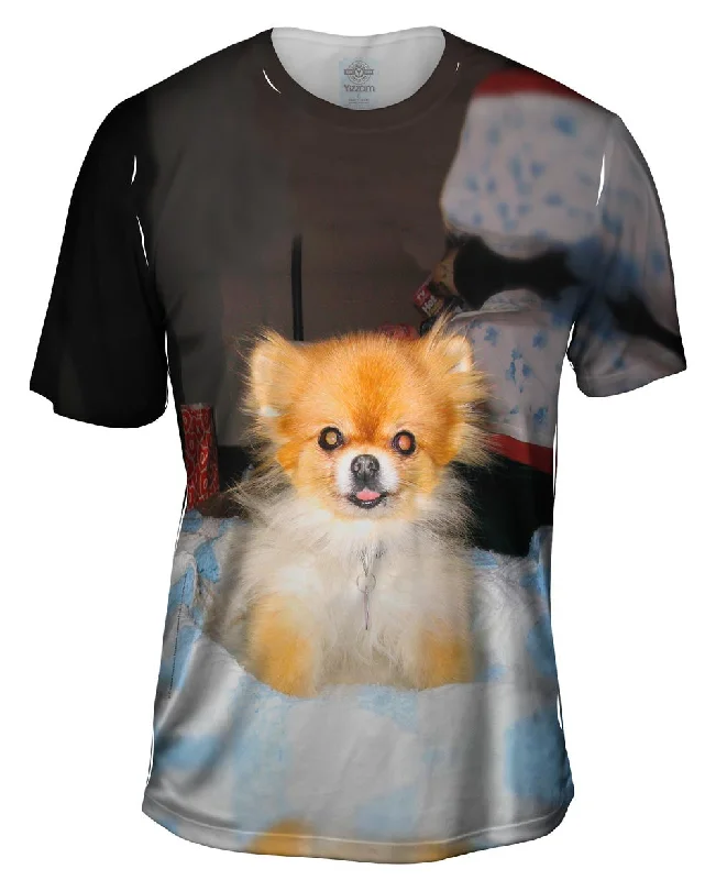 Men's plus - size pocket t - shirts with a classic lookKindhearted Pomeranian