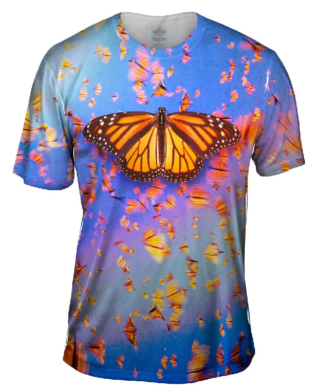 Men's smart - casual checkered t - shirts for semi - formal occasionsKing Butterfly