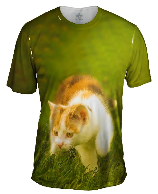 Men's eco - friendly recycled t - shirts for sustainable fashion choicesKitten On The Prowl Men's eco - friendly recycled t - shirts for sustainable fashion choicesKitten On The Prowl