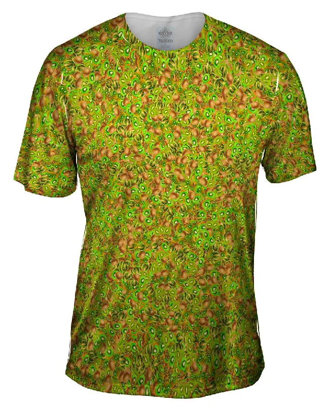 Men's lightweight performance t - shirts for running marathonsKiwi Coast