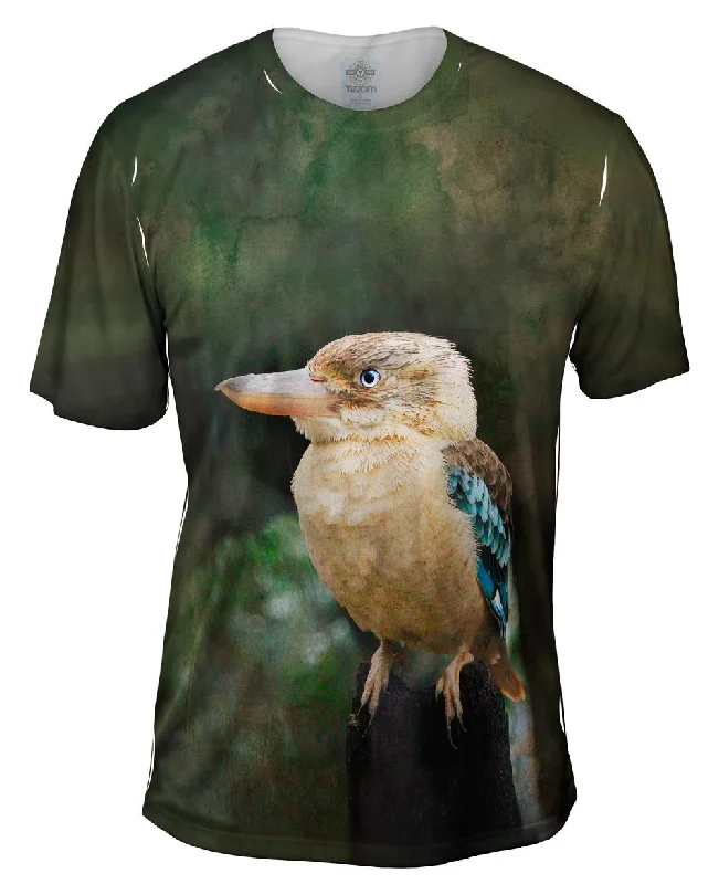 Men's printed Hawaiian t - shirts for tropical vacationsKookaburra Hunter