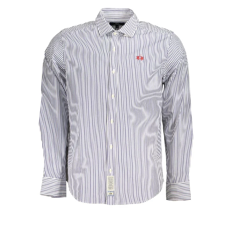Men's button - front t - shirts with a unique artistic printLa Martina  Cotton Men's Shirt
