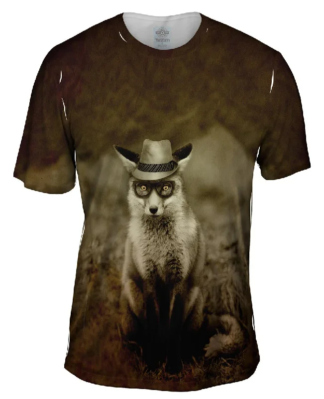 Men's antimicrobial t - shirts for odor - free freshness during travelLeer Fedora Fox