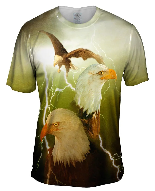 Men's UV - protection t - shirts for outdoor activities in the sunLighting Eagle