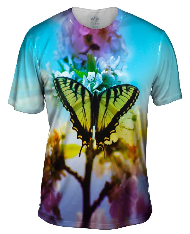 Men's lightweight performance t - shirts for running marathonsLite Butterfly