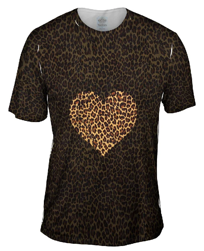 Men's antimicrobial t - shirts for odor - free freshness during travelLove Cheetah Animal Skin Men's antimicrobial t - shirts for odor - free freshness during travelLove Cheetah Animal Skin