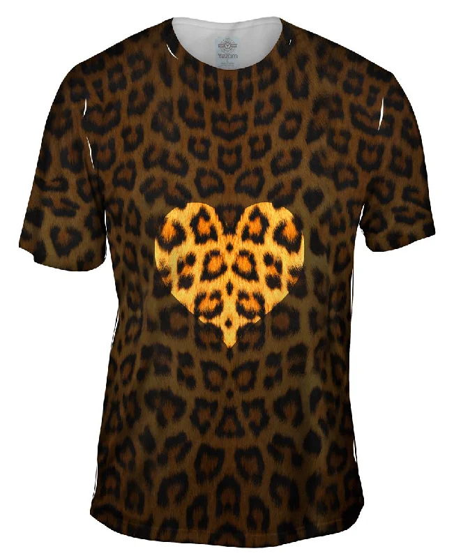 Men's UV - protection t - shirts for outdoor activities in the sunLove Leopard Animal Skin