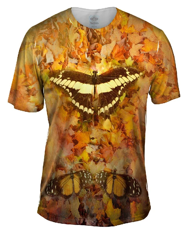 Men's antimicrobial t - shirts for odor - free freshness during travelMaple Butterfly Men's antimicrobial t - shirts for odor - free freshness during travelMaple Butterfly