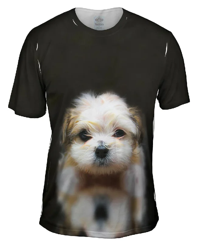 Men's printed Hawaiian t - shirts for tropical vacationsMellow Baby Maltese