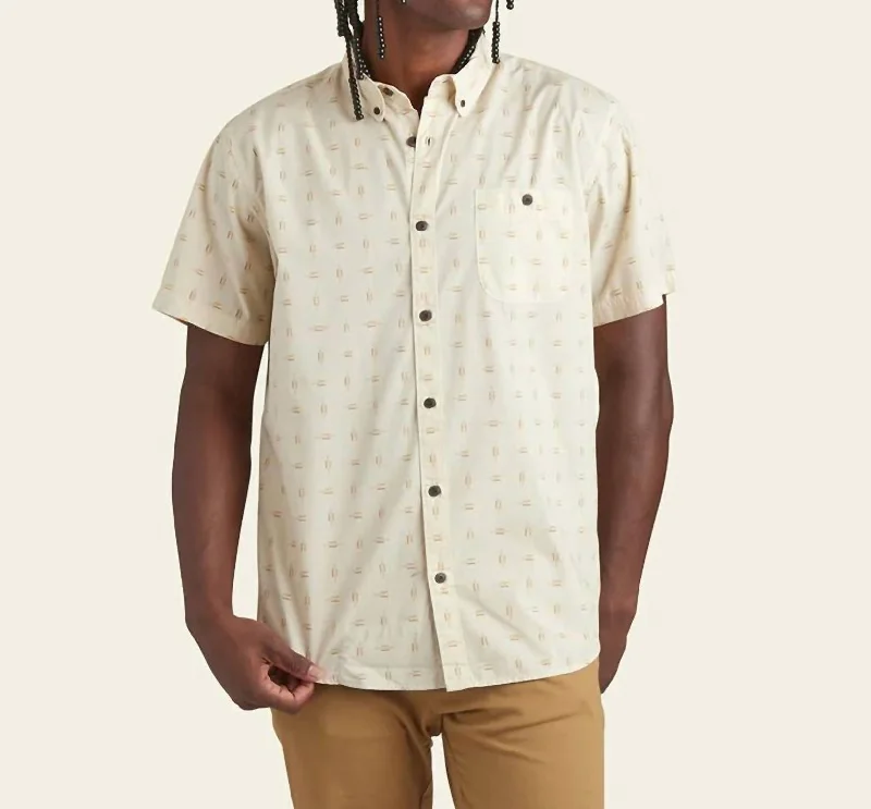 Men's short - sleeve linen t - shirts for summer beach outingsMen's Mansfield Shirt In Desm