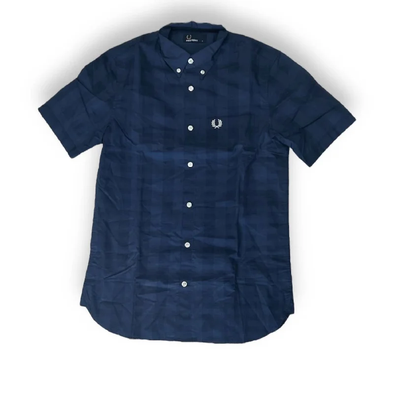 Men's moisture - wicking athletic t - shirts for intense workoutsMen's Tonal Gingham Shirt In Blue