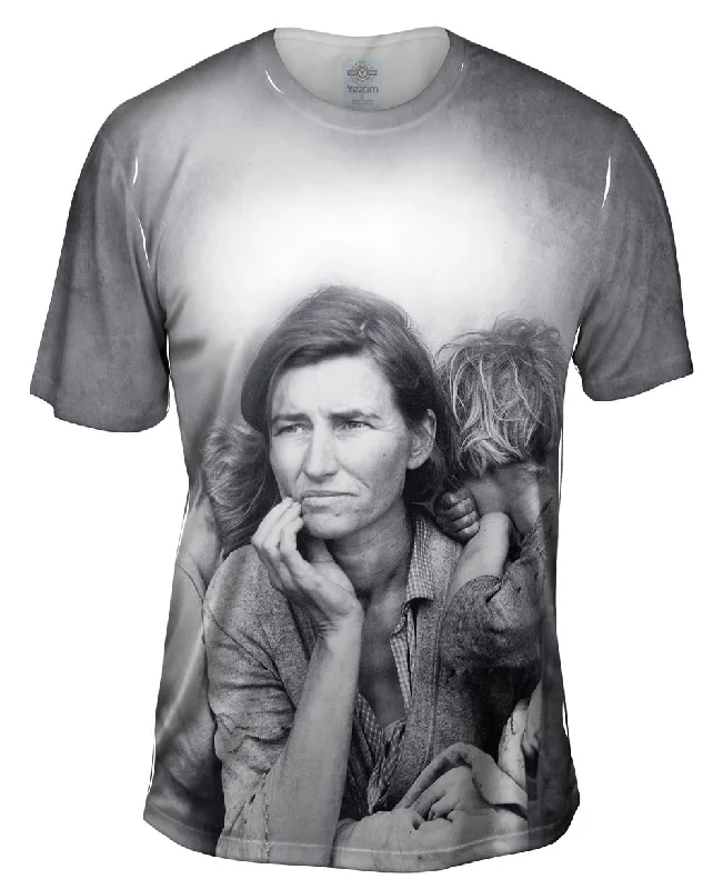 Men's tie - dye t - shirts with a bohemian styleMigrant Mother Nipomo California