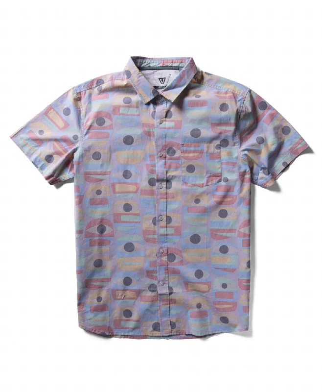 Men's slim - fit graphic t - shirts with vintage rock band printsMinds Eye Eco Shirt In Dusty Rose