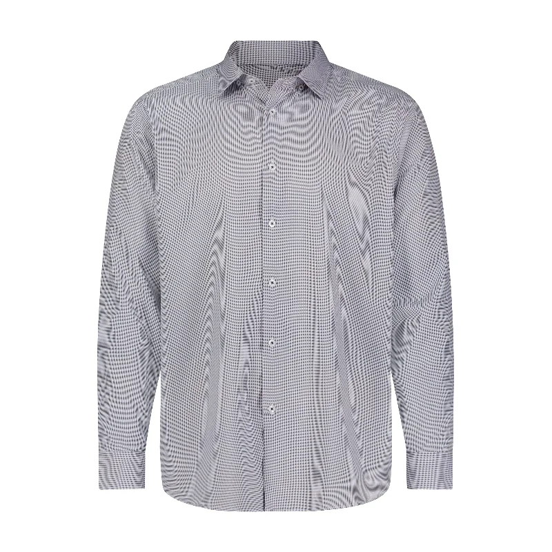 Men's short - sleeve linen t - shirts for summer beach outingsMini Geo Dot Shirt