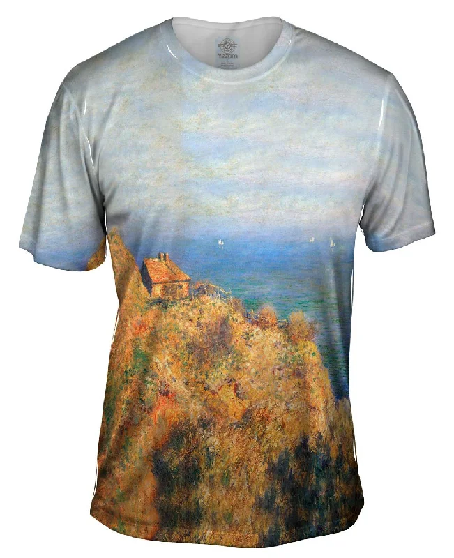 Men's v - neck muscle t - shirts for a body - building aestheticMonet -"Fisherman House" (1882) Men's v - neck muscle t - shirts for a body - building aestheticMonet -"Fisherman House" (1882)