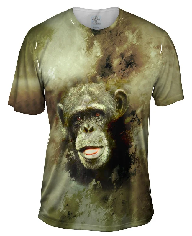 Men's moisture - wicking athletic t - shirts for intense workoutsMonkey 001