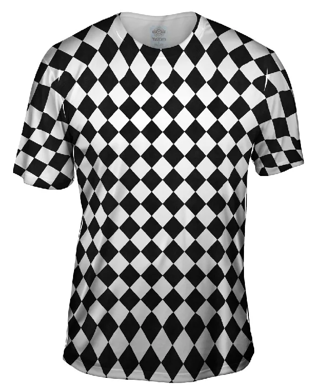 Men's UV - protection t - shirts for outdoor activities in the sunMonochromatic Diamonds