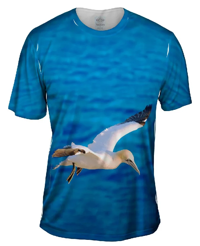 Men's organic cotton crew - neck t - shirts for everyday comfortMorus Bassanus Seagull Soar