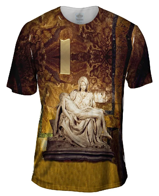 Men's ribbed t - shirts with a textured finish for added styleMother Cradles Wounded
